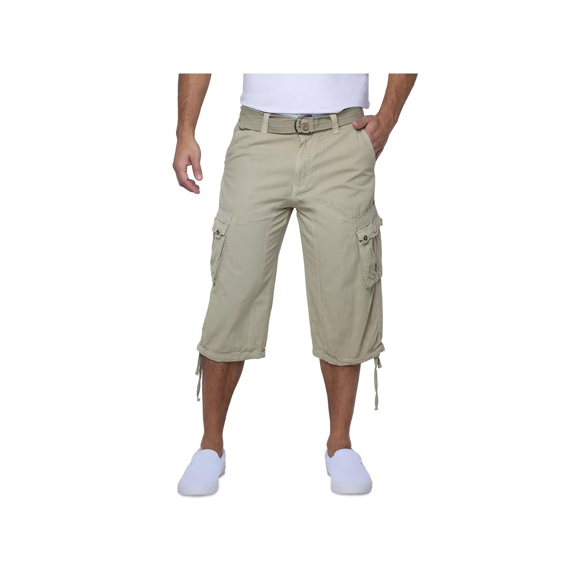 Men's Xray Messenger Belted Cargo Shorts, Size: 36, Black Camo Product Image