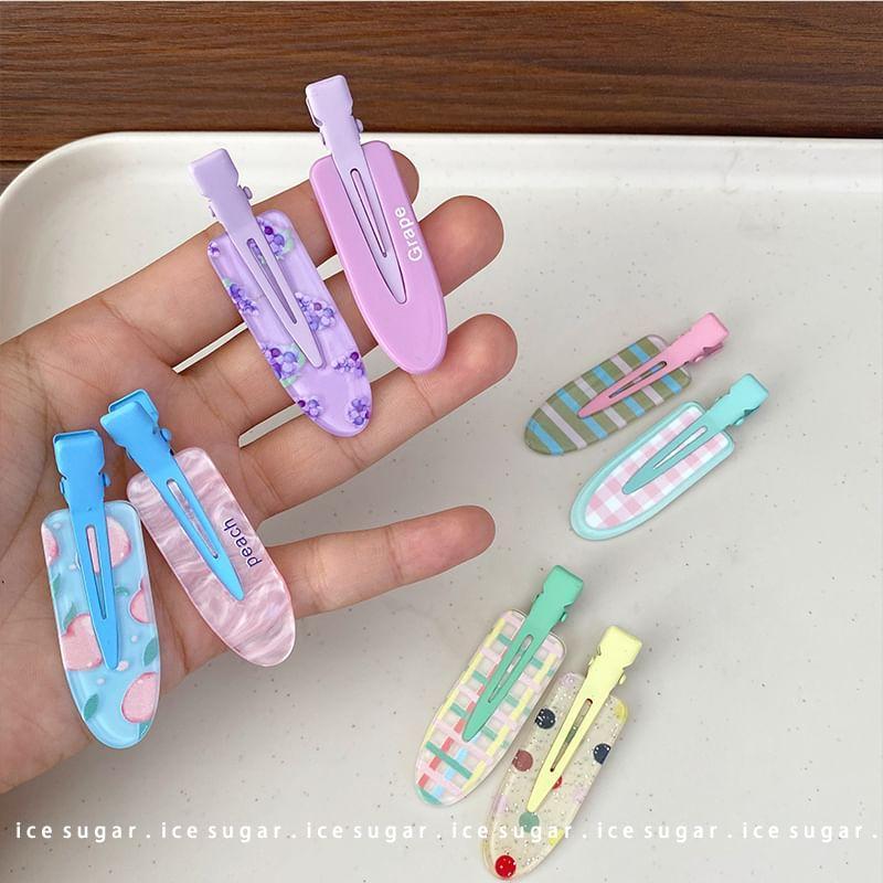 Patterned Hair Clip Set Product Image