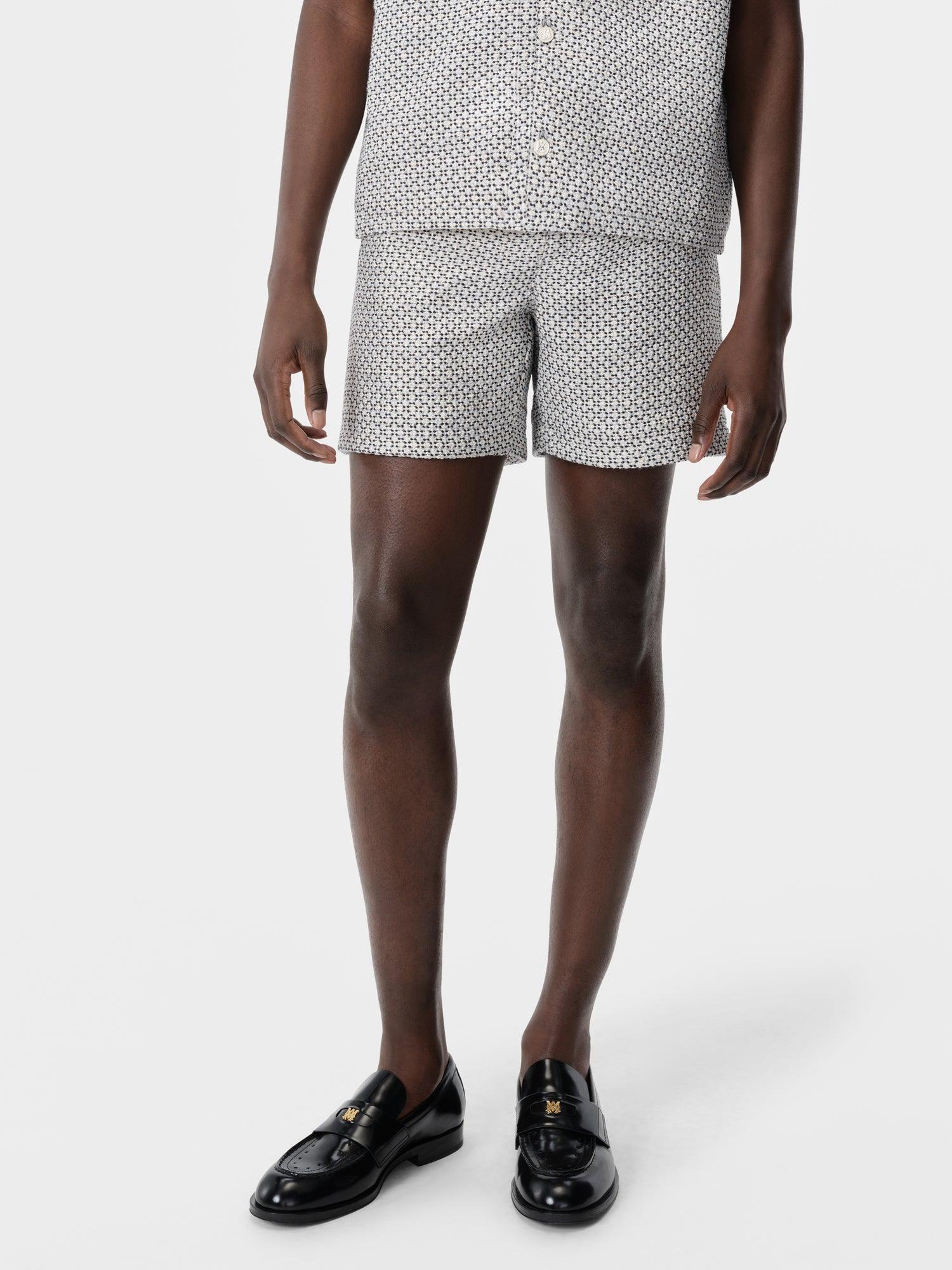 TWEED FLAP POCKET PULL ON SHORT - Cerulean Male Product Image
