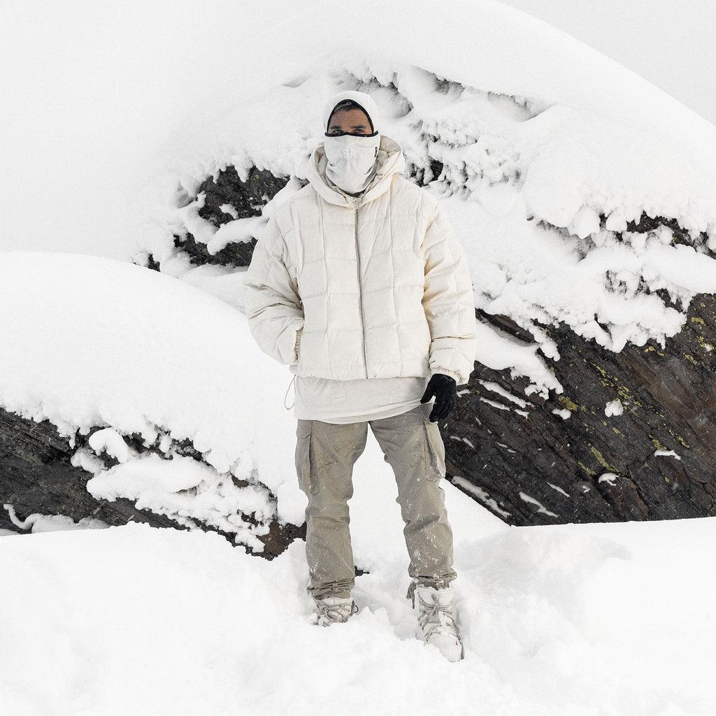 0551. Weather-Ready Down Puffer Jacket - Ivory Cream Product Image