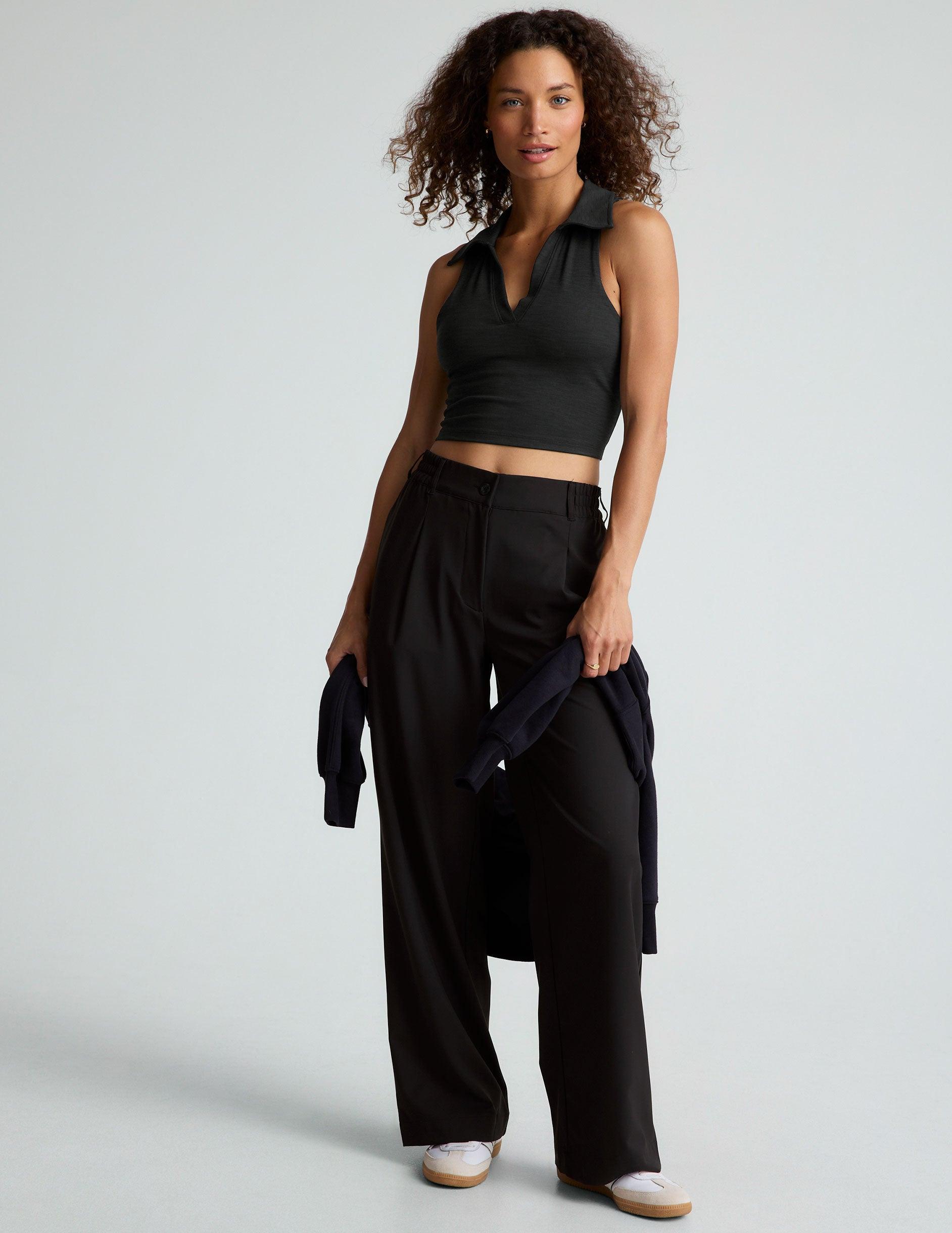 Heather Rib Prep Cropped Tank Product Image