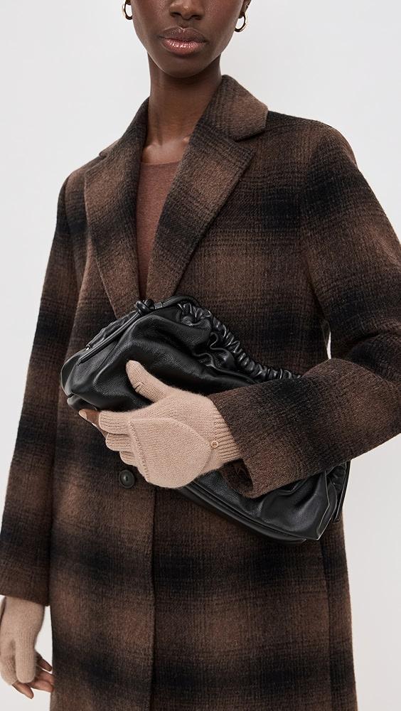 White + Warren Cashmere Pop Top Gloves | Shopbop Product Image