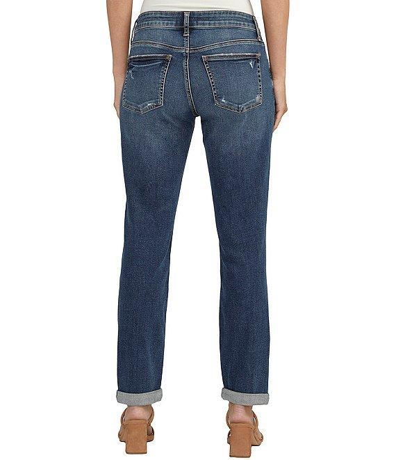 Silver Jeans Co. Mid Rise Power Stretch Boyfriend Slim Cuff Jeans Product Image