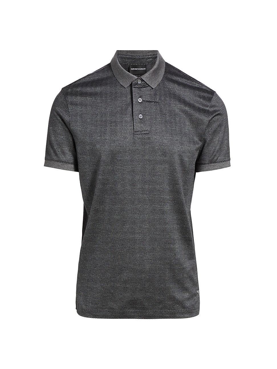 Men's Micro-Chevron Polo Shirt Product Image