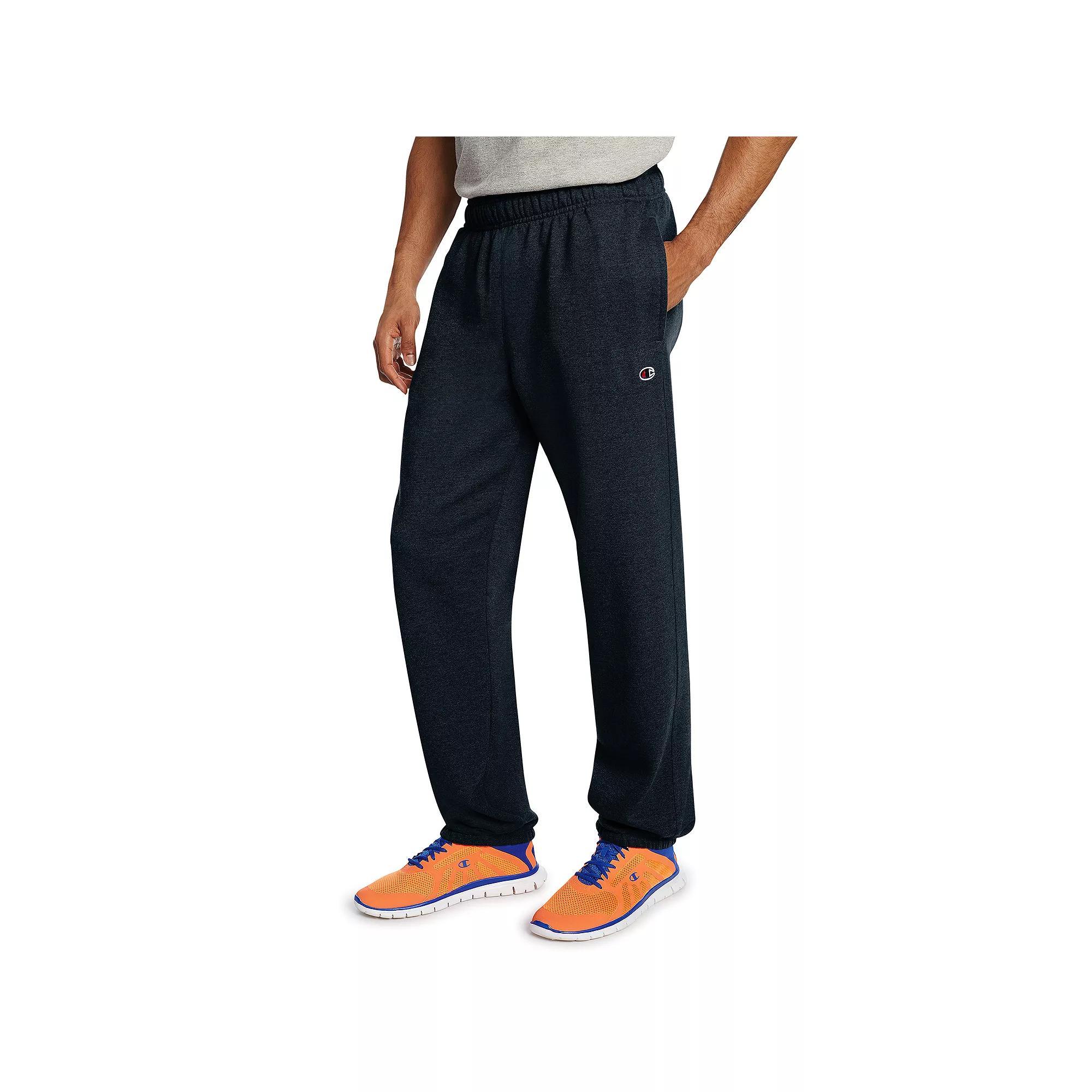 Men's Champion® Cinched Fleece Pants, Size: Medium, Oxford Gray Product Image