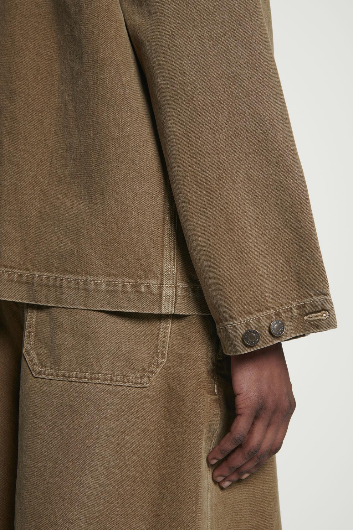 RELAXED CHAINSTITCHED DENIM OVERSHIRT Product Image