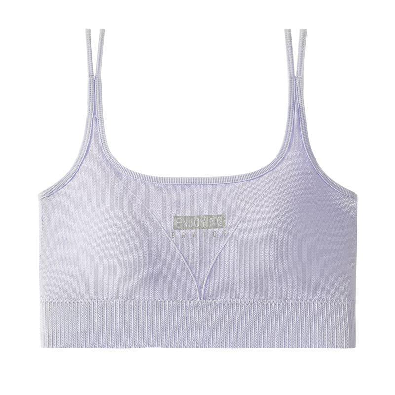 Lettering Print Sports Bra Product Image