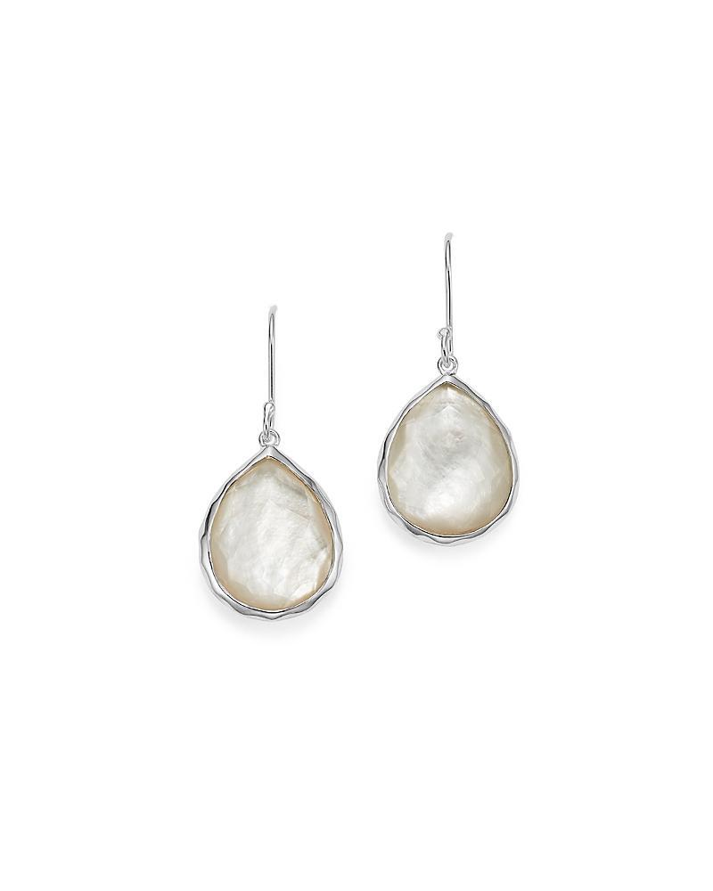 Large Teardrop Earrings in Sterling Silver Product Image