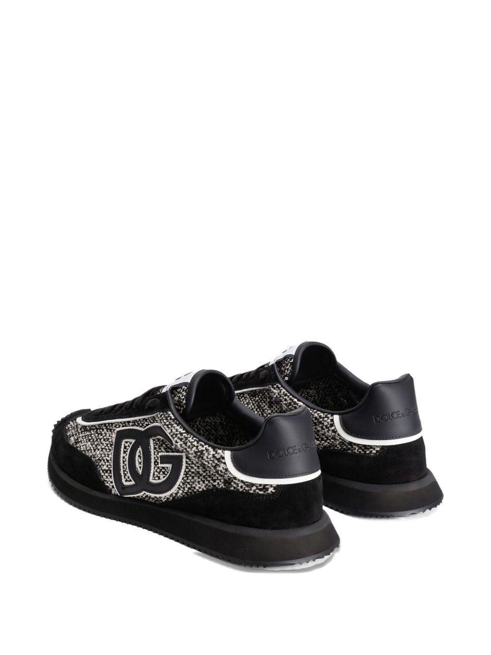 logo-patch panelled sneakers Product Image
