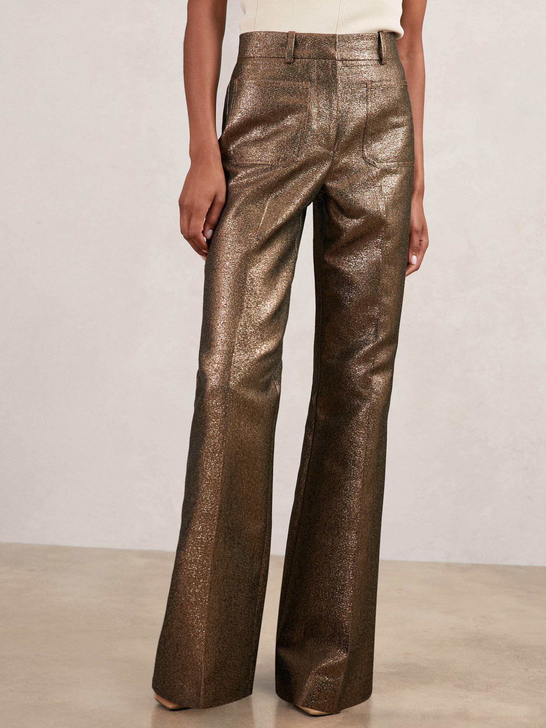 Petite Wide-Leg Pleated Cargo Trousers in Green Product Image