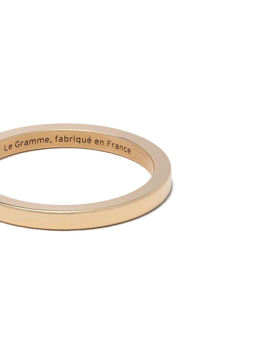 18kt yellow polished gold 5 Grams Ribbon ring Product Image