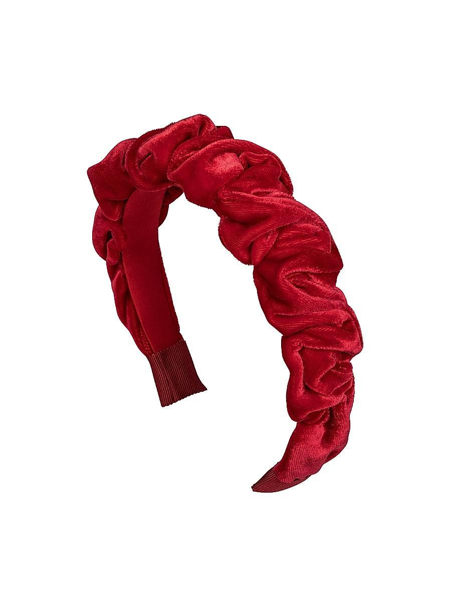 Womens Lia Velvet Gathered Headband Product Image