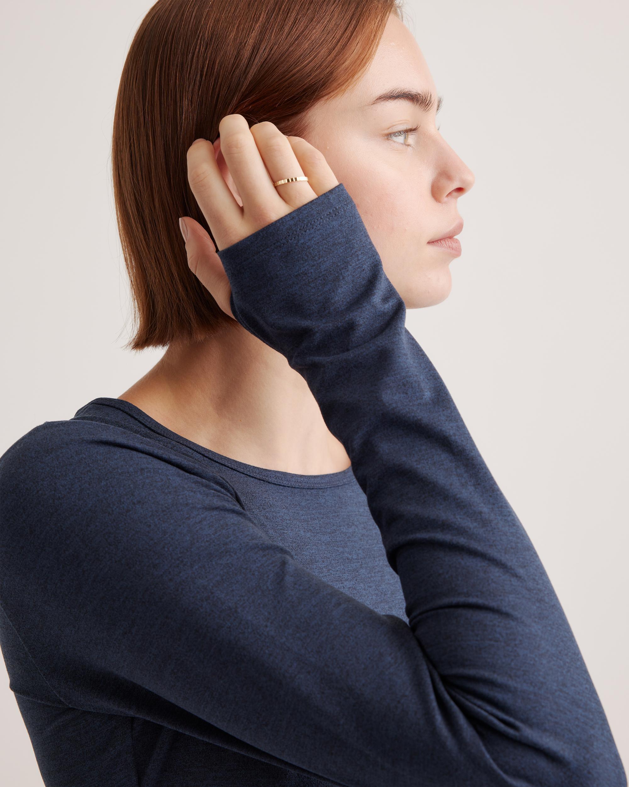 Quince | Women's Ultra-Soft Fitted Long Sleeve Top Polyester Product Image