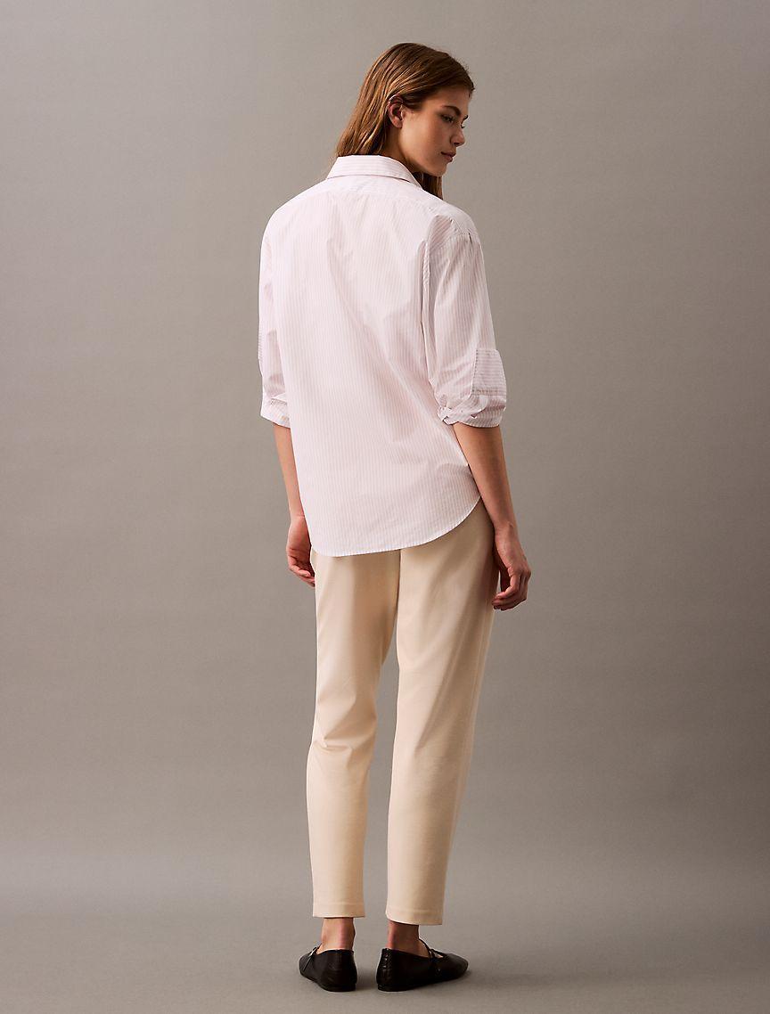 Ponte Cropped Straight Pants Product Image