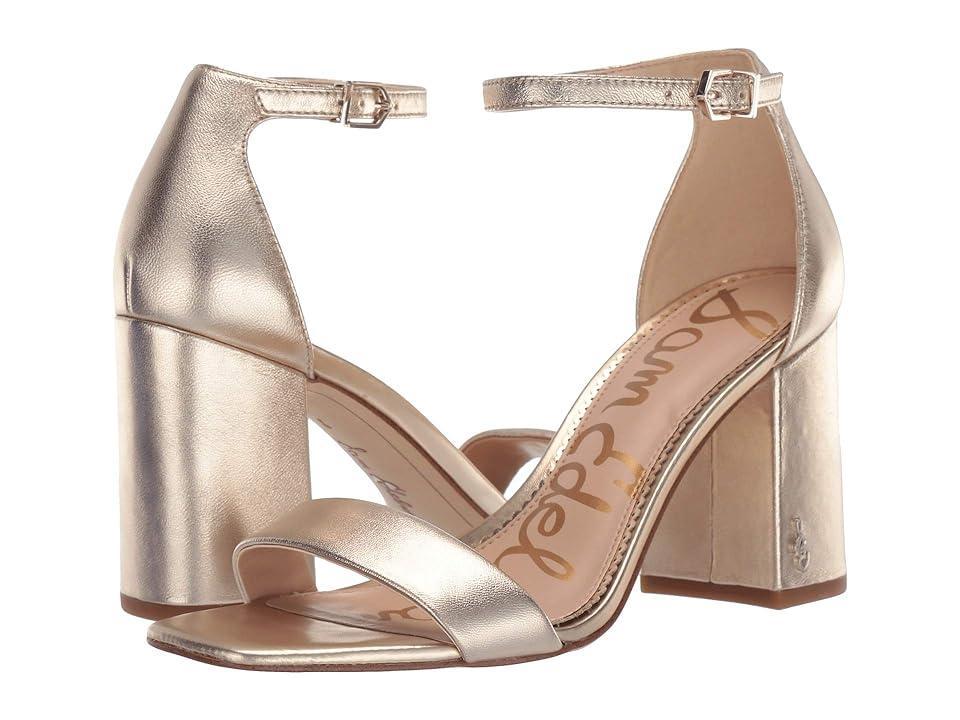 Sam Edelman Daniella Leather Ankle Strap Square Toe Dress Sandals Product Image