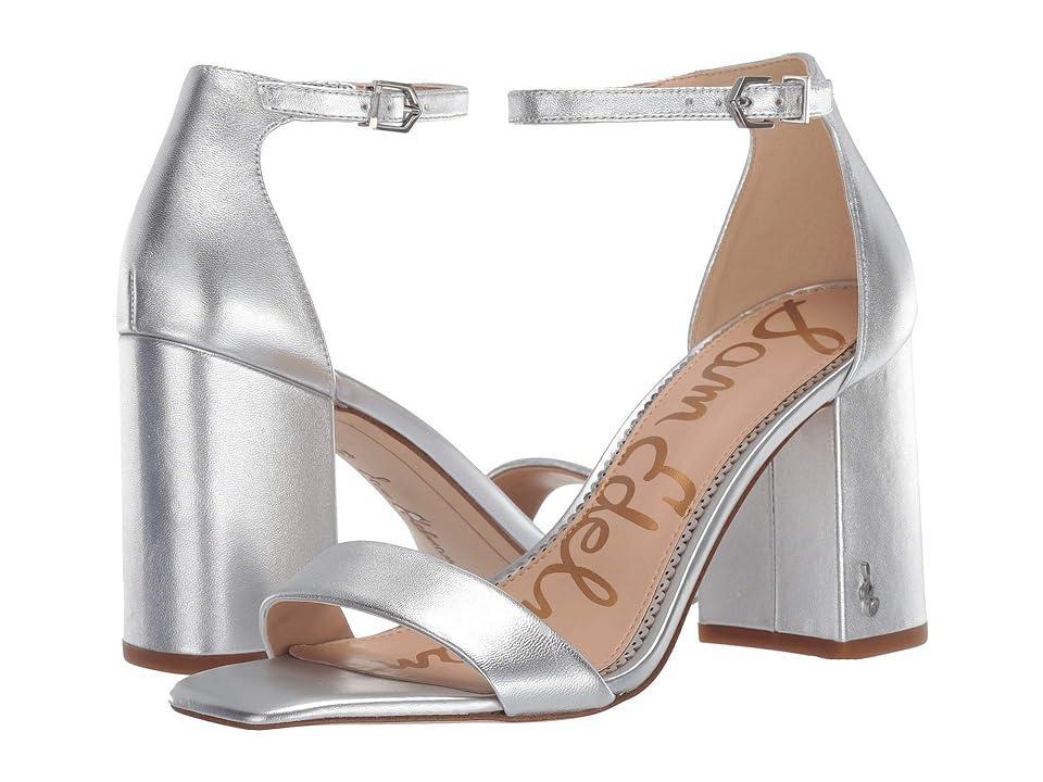 Sam Edelman Daniella Leather Ankle Strap Square Toe Dress Sandals Product Image