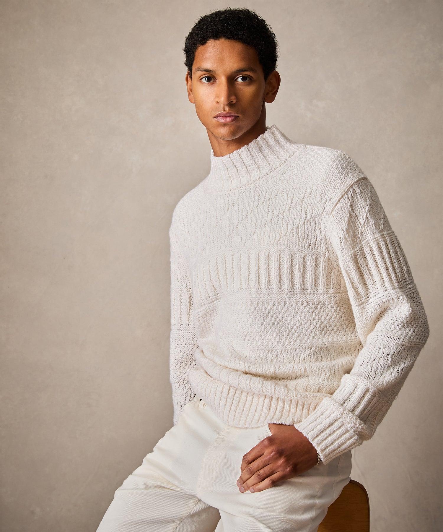 Aran Funnel Neck Sweater Product Image