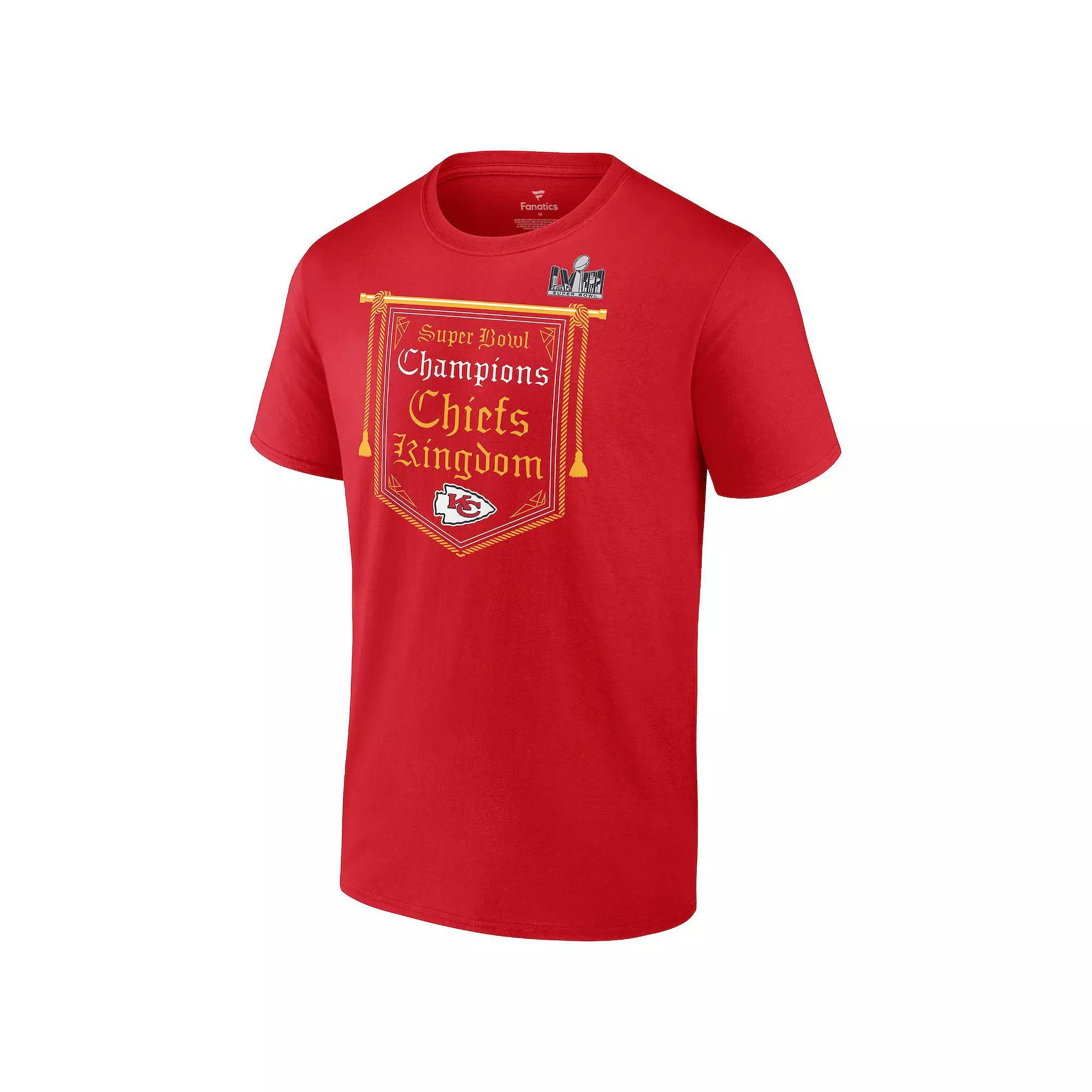 Men's Fanatics Kansas City Chiefs Super Bowl LVIII Champions Hometown Tee, Size: Medium, Red Product Image