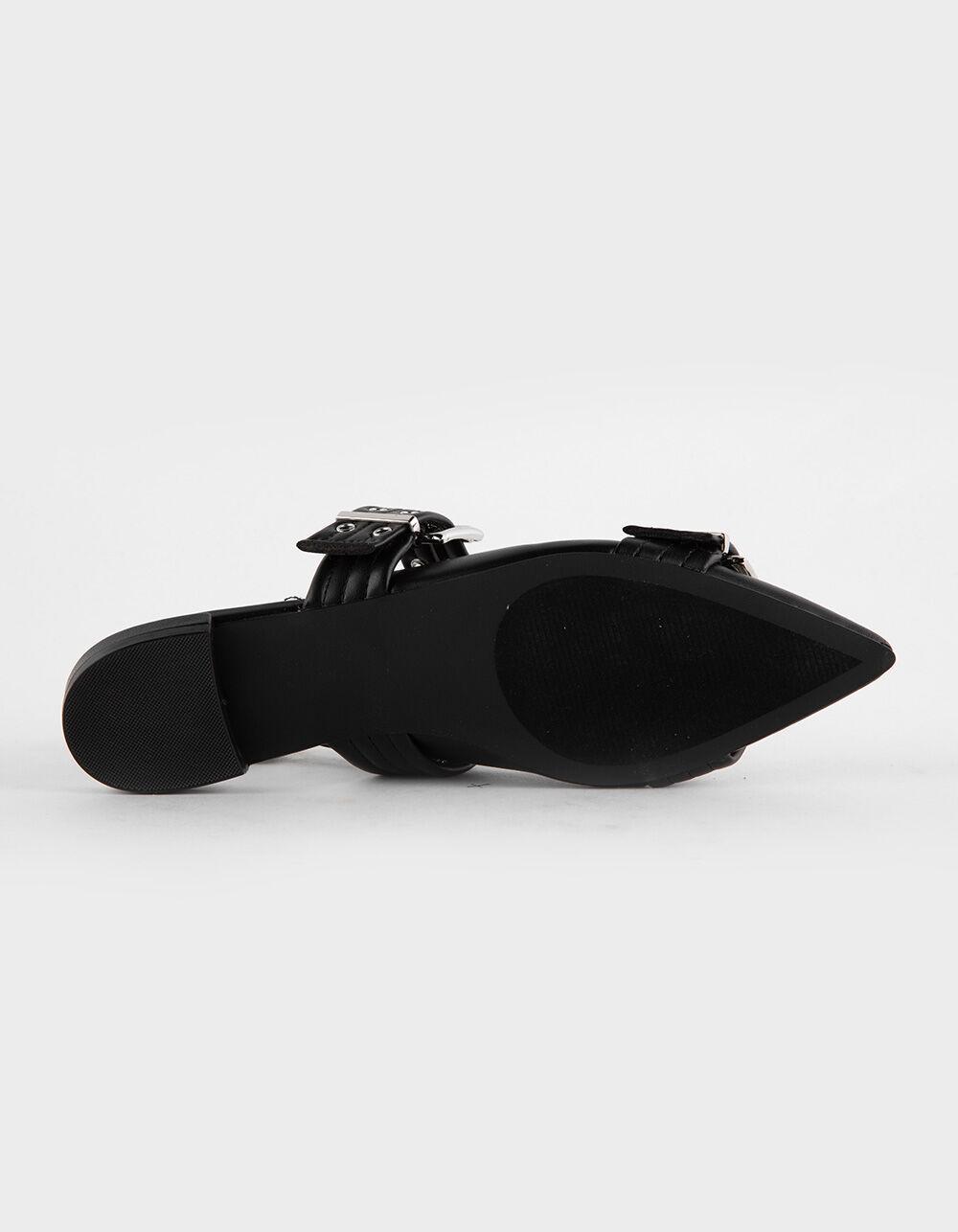 STEVE MADDEN Kissable Womens Slingback Pointy Flats - BLACK Product Image