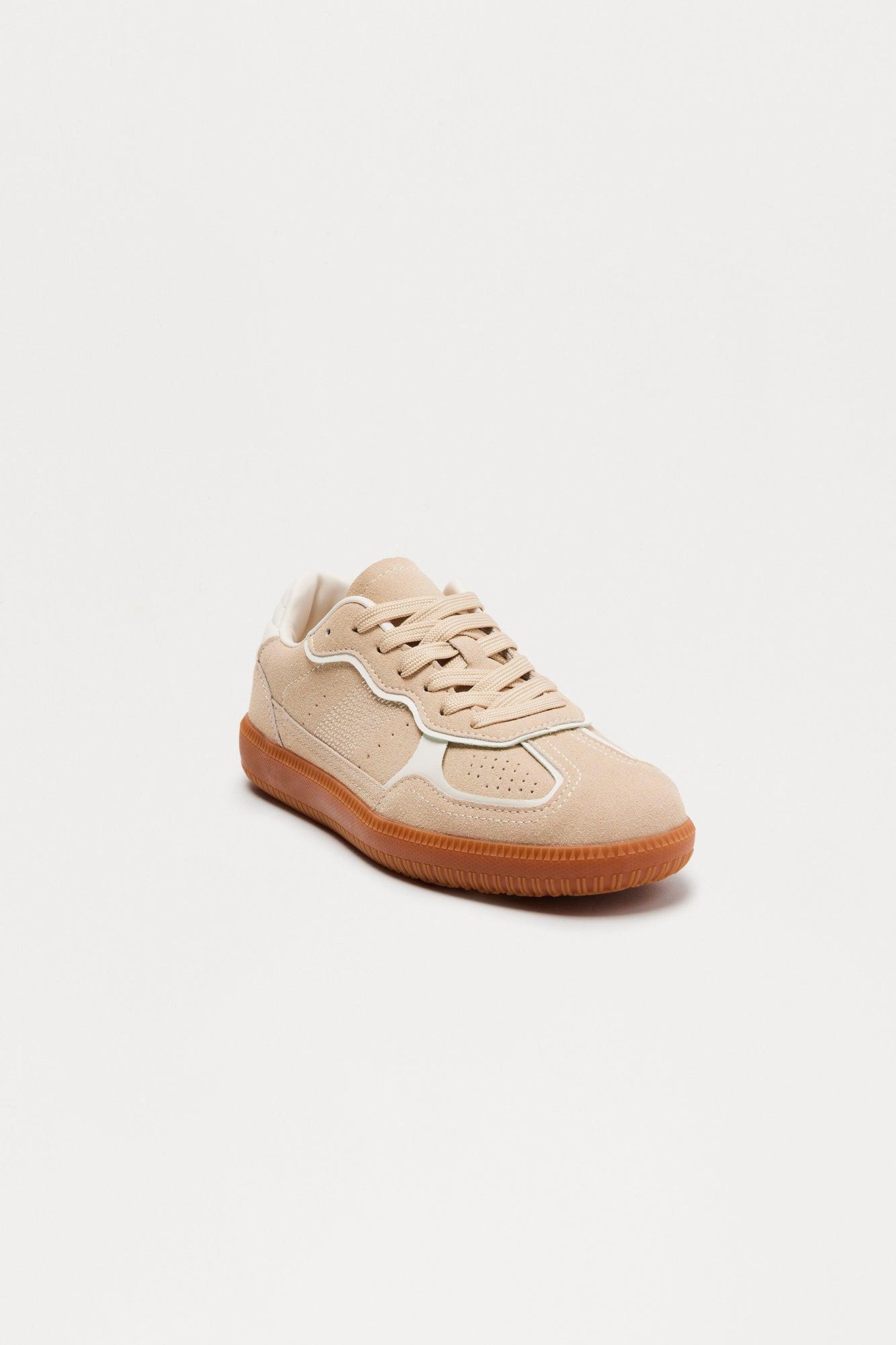 Polo Lace Up Sneakers - Beige Female Product Image