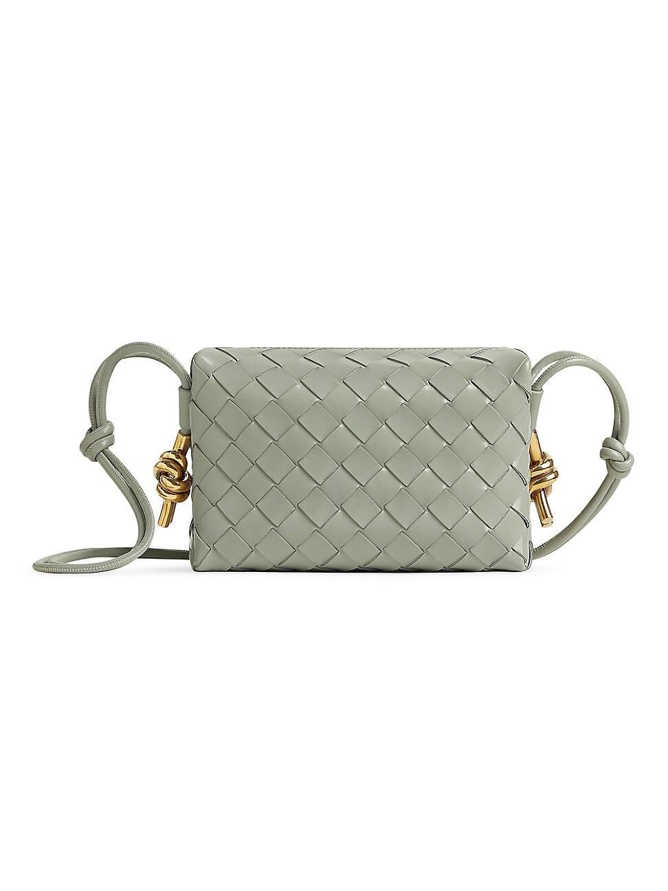 Womens Mini Loop Intrecciato Leather Camera Bag Product Image