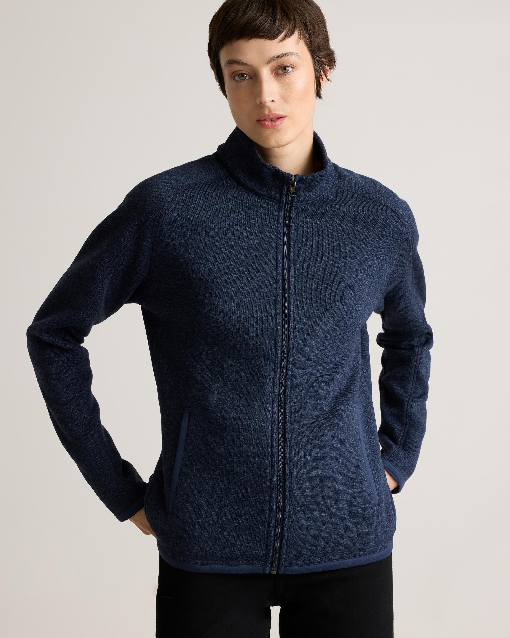 Quince | Women's Sweater-Knit Fleece Full-Zip Jacket Recycled Polyester Product Image