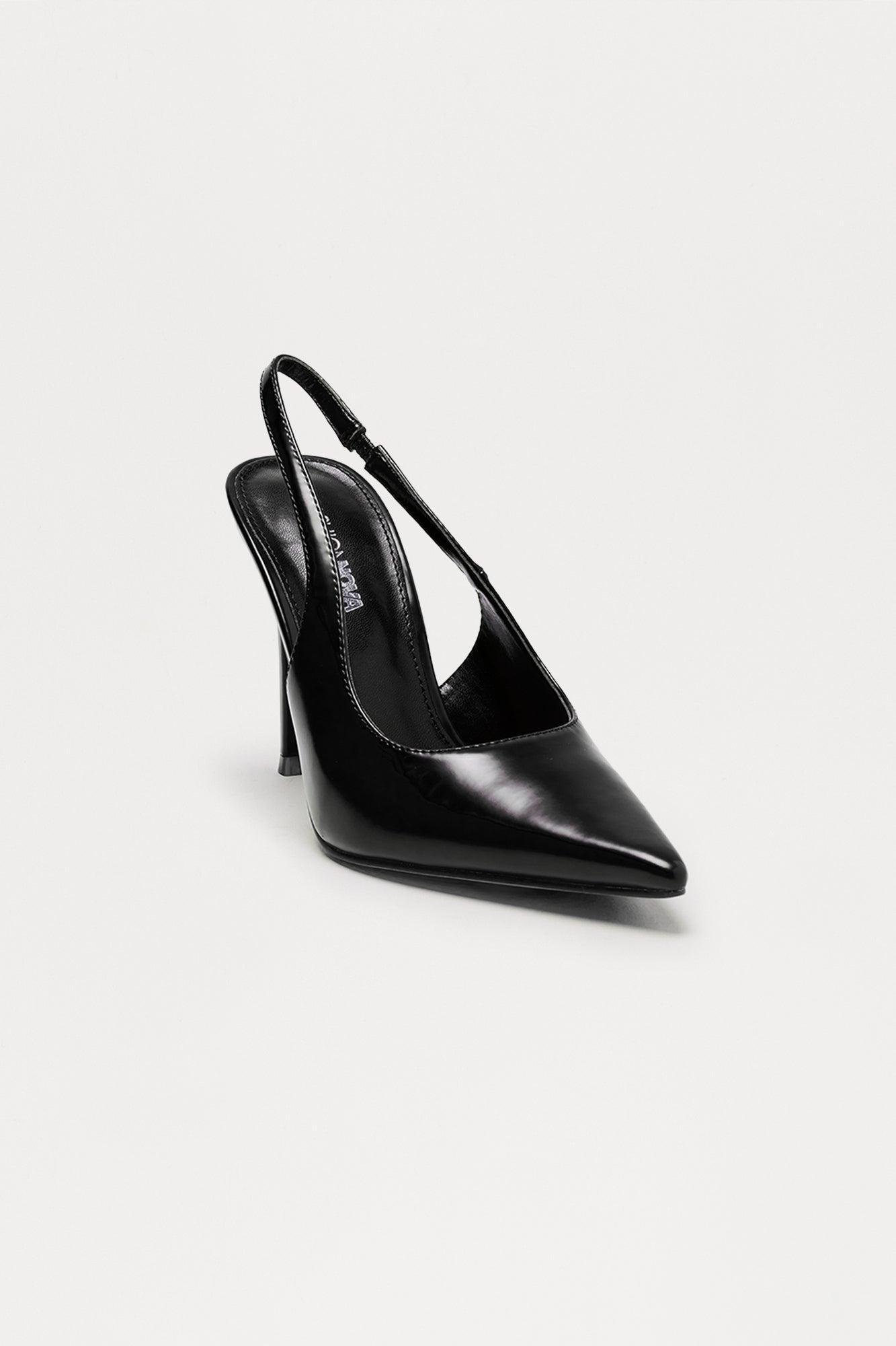 Kendrix Stiletto Slingback Pumps - Black Product Image