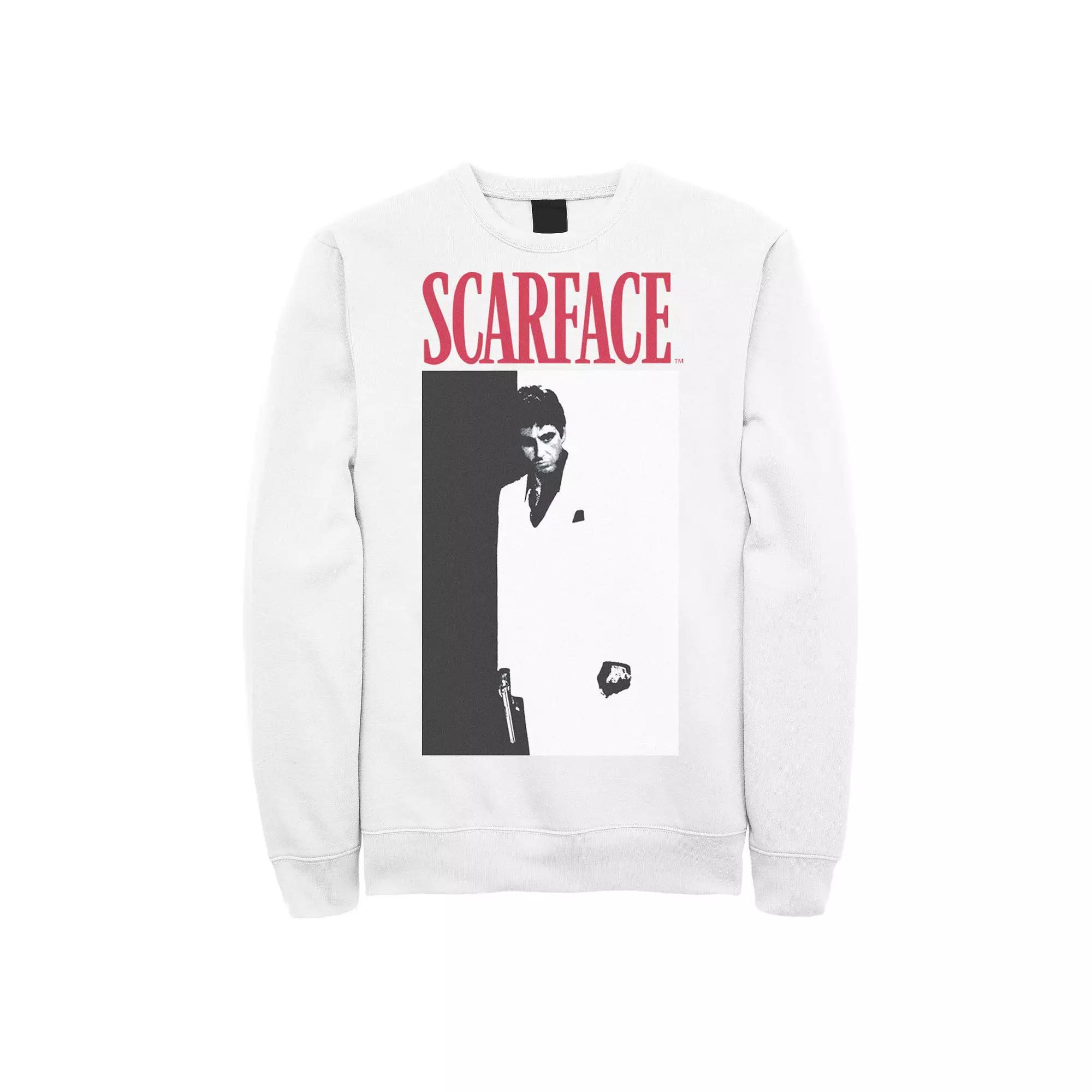 Men's Scarface Original Movie Poster Sweatshirt, Size: Medium, White Product Image