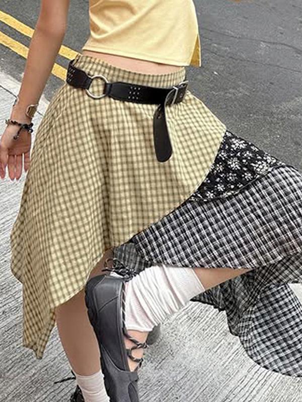 Niche Wasteland Style Street Maxi Skirt Product Image