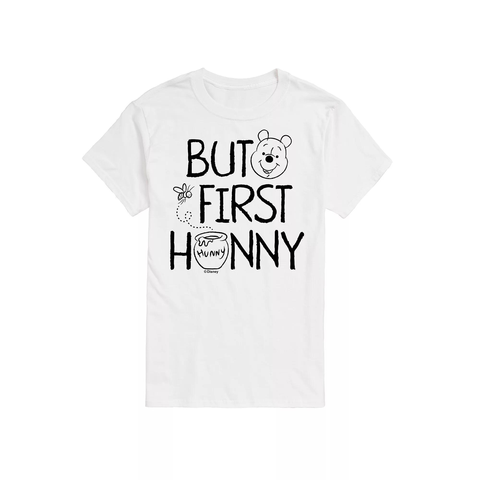 Disneys Winnie the Pooh Big & Tall But First Hunny Graphic Tee, Mens Product Image