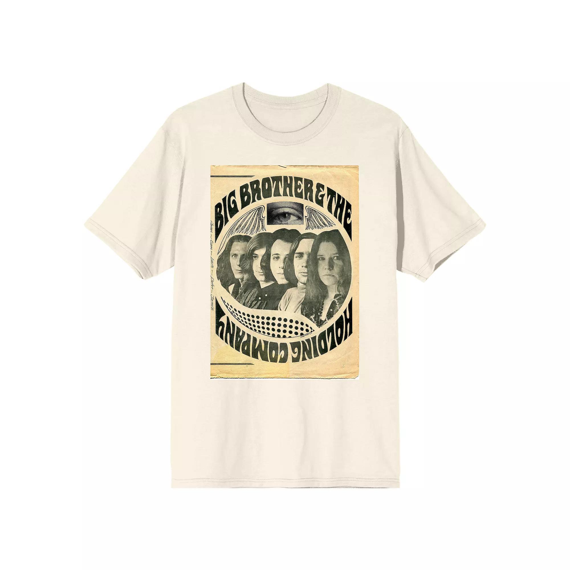 Men's Big Brother & the Holding Company Graphic Tee, Size: Small, Off White Product Image