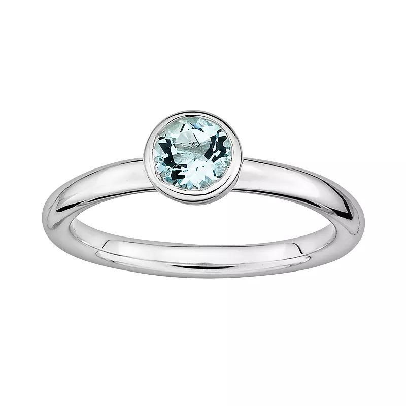 Stacks & Stones Sterling Sterling Silver Garnet Stack Ring, Women's, Size: 5, Red Product Image