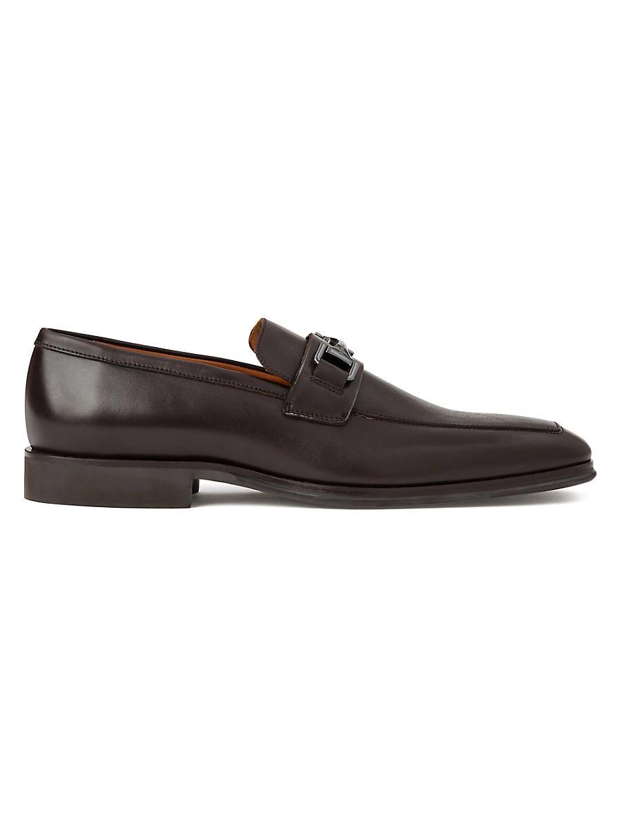 Bruno Magli Mens Raging Bit Buckle Calf Leather Loafers Product Image