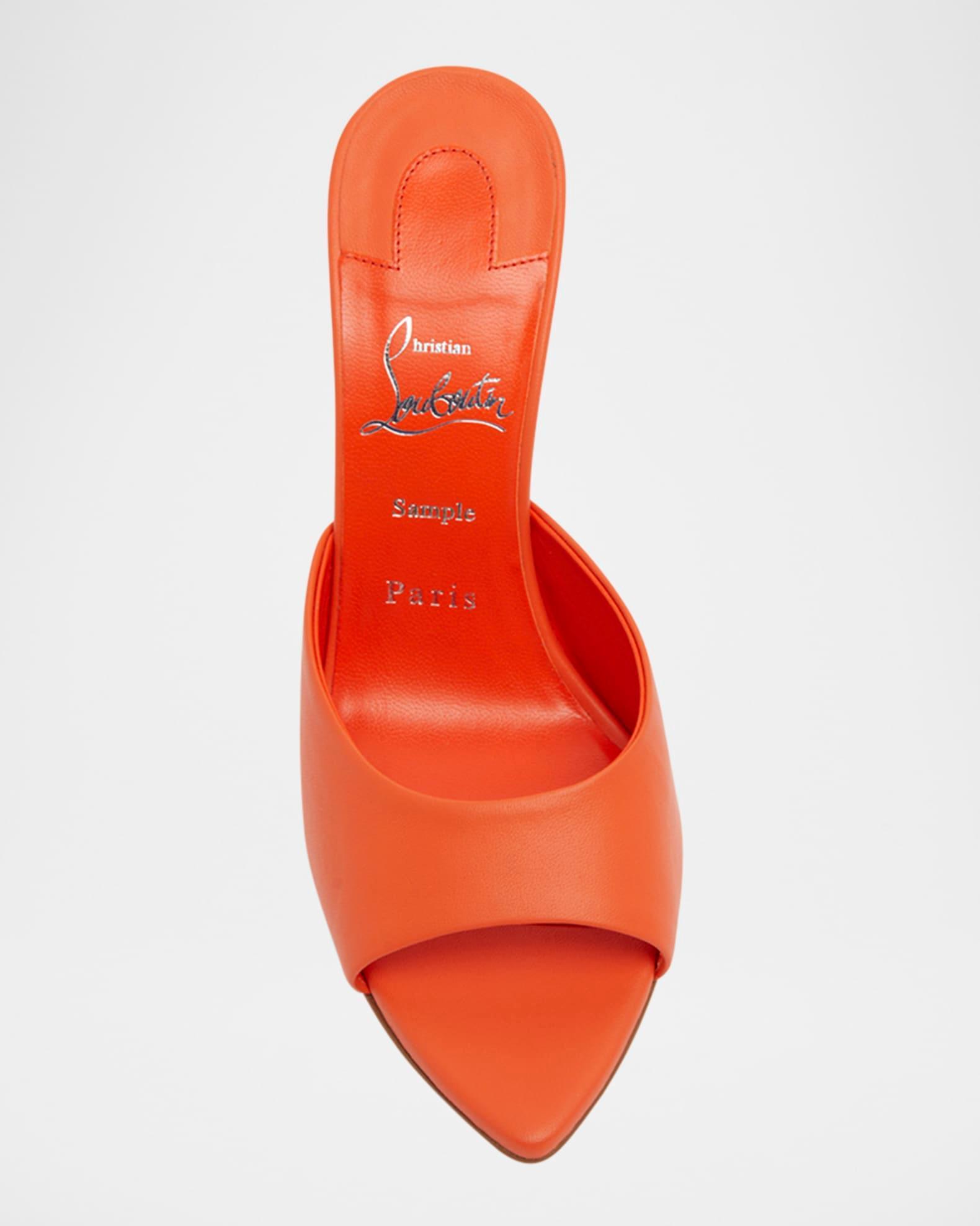 Miss Z Leather Red Sole Mule Sandals Product Image