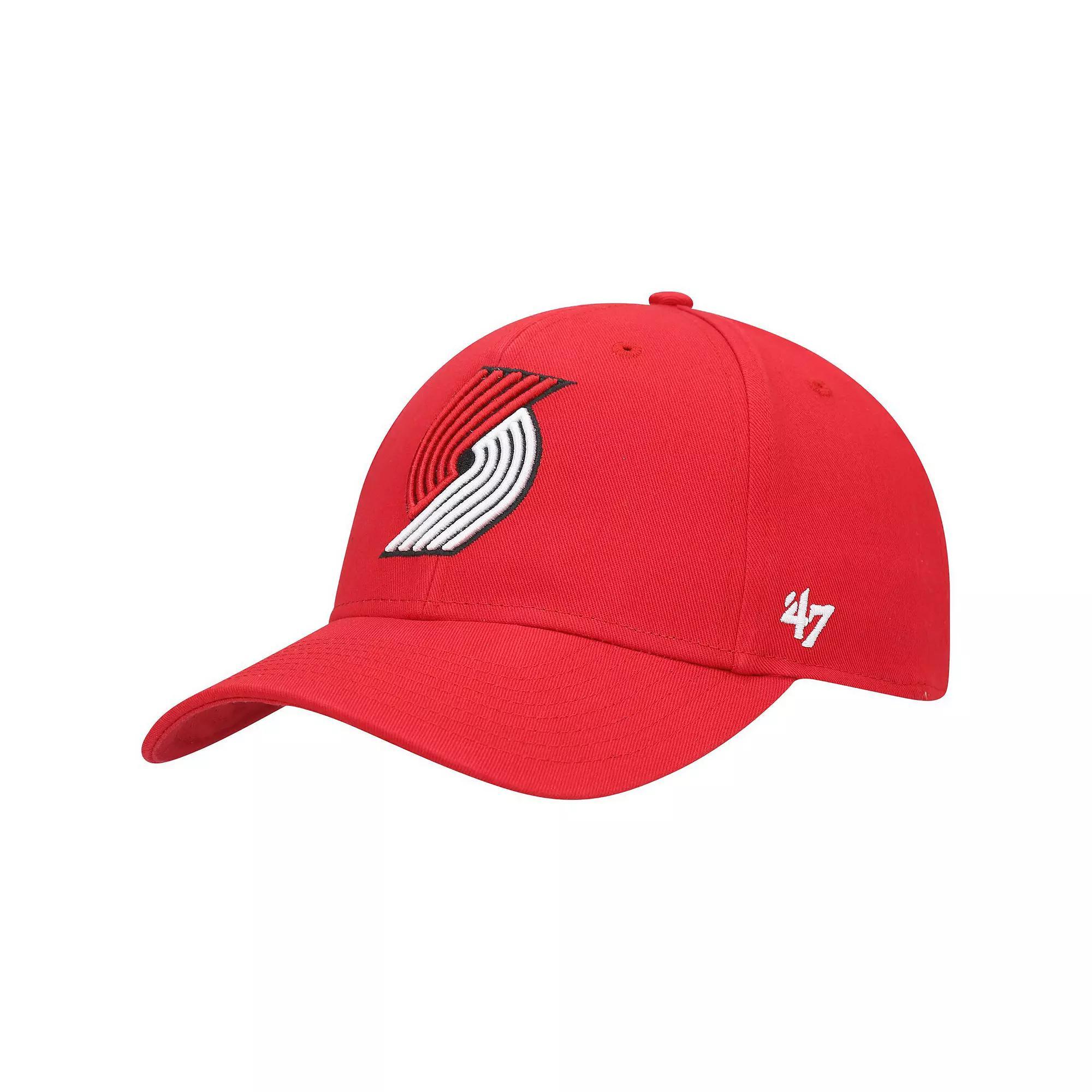 Men's '47 Red Portland Trail Blazers Legend MVP Adjustable Hat Product Image