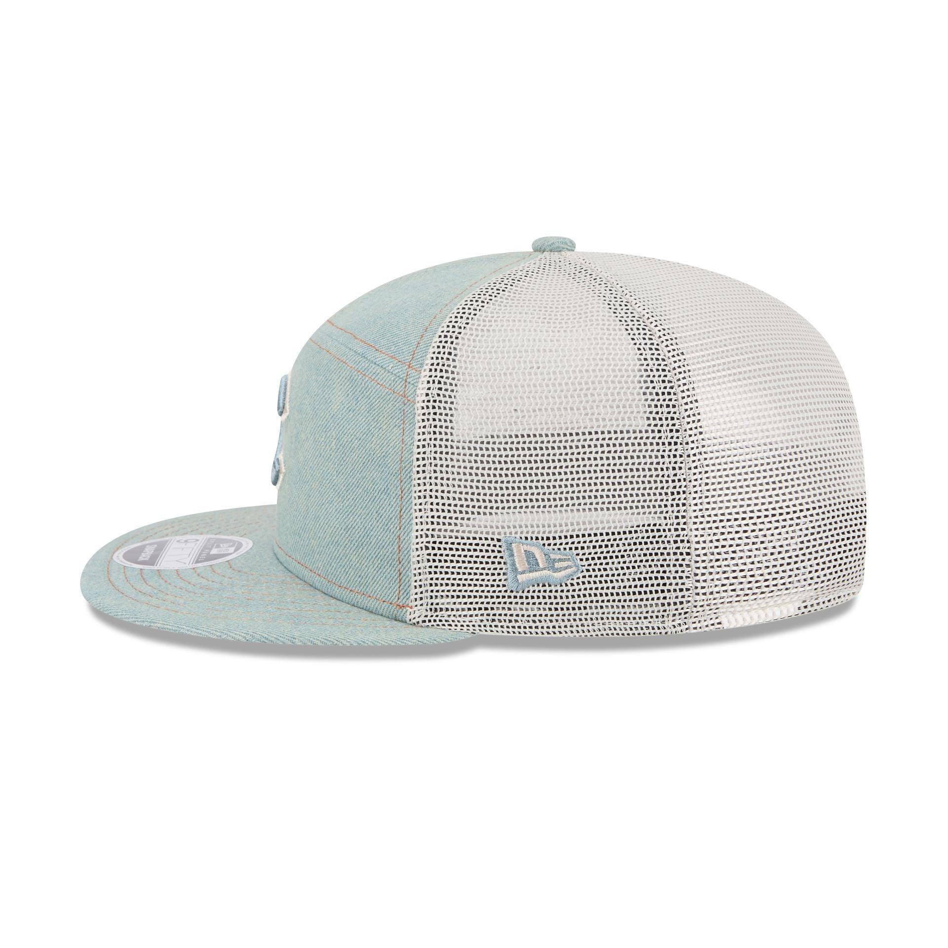 Chicago Cubs Denim Split Panel 9FIFTY Trucker Hat Male Product Image