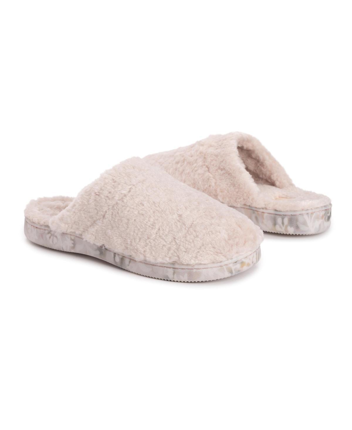 MUK LUKS Wen Shearling Women's Scuff Slippers, Size: Small, Ivory Product Image