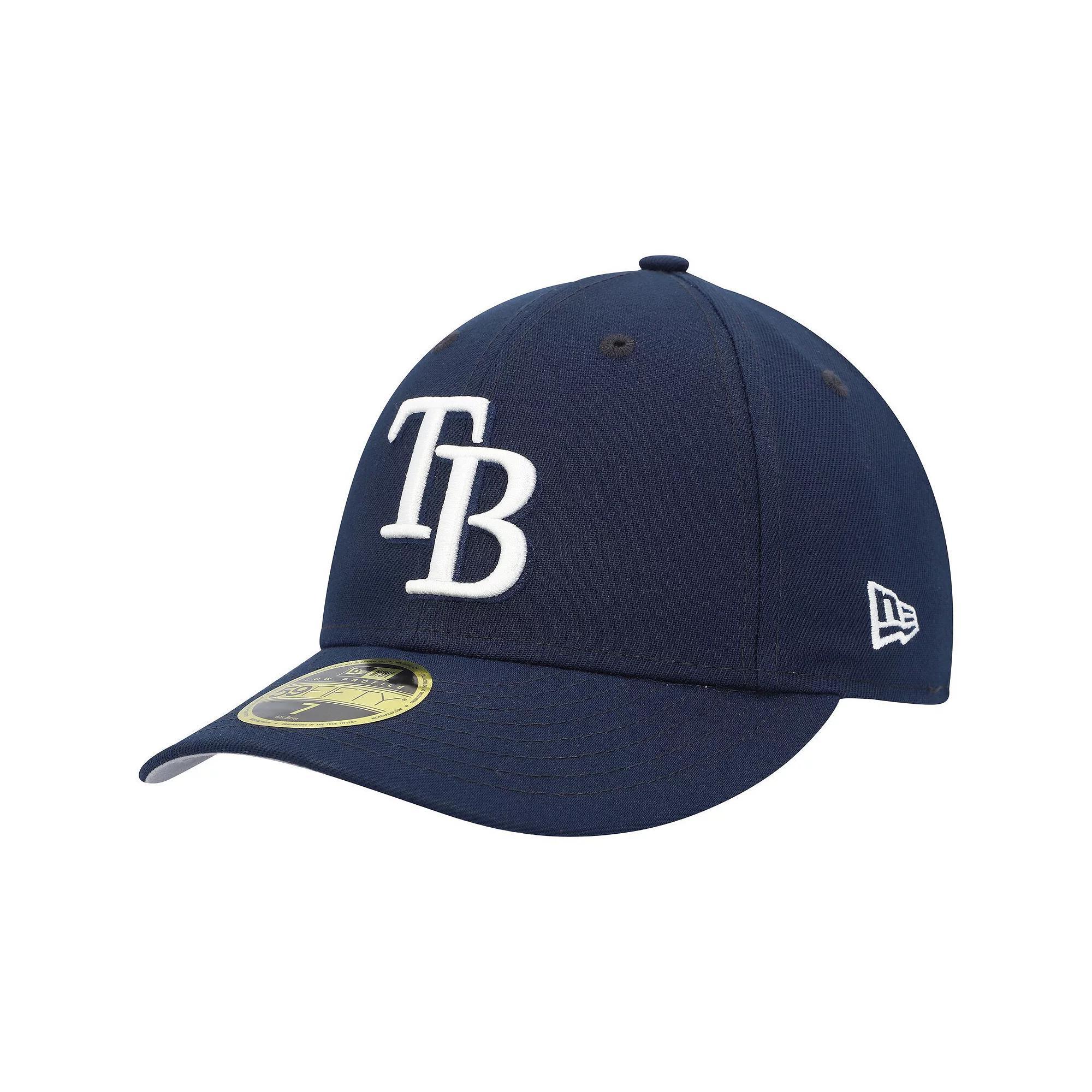 Men's New Era Navy Tampa Bay Rays Oceanside Low Profile 59FIFTY Fitted Hat, Size: 7, Blue Product Image