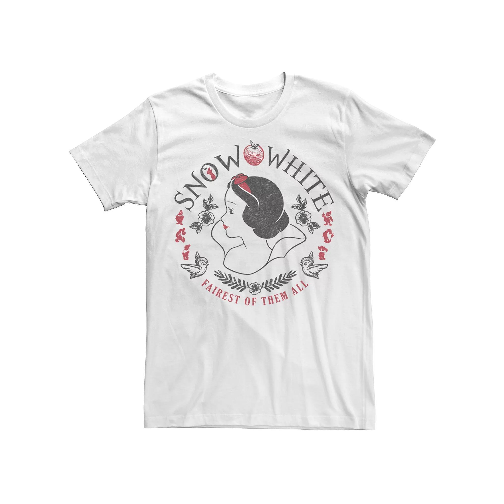 Disney's Snow White Men's Fairest Of Them All Profile Tee, Size: Medium Product Image