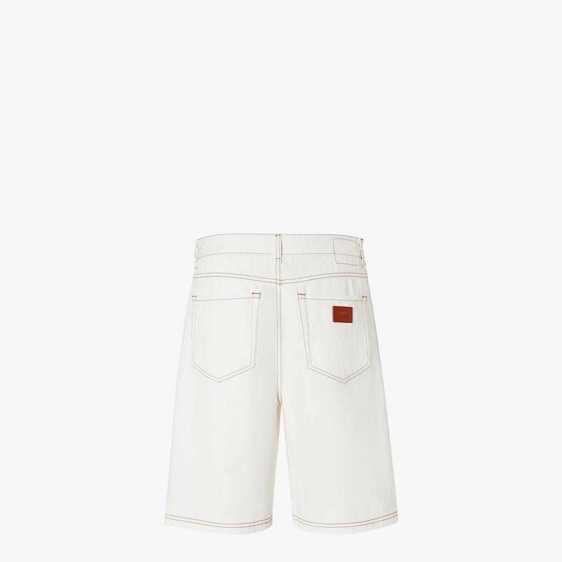 Short JeansWhite denim shorts Product Image