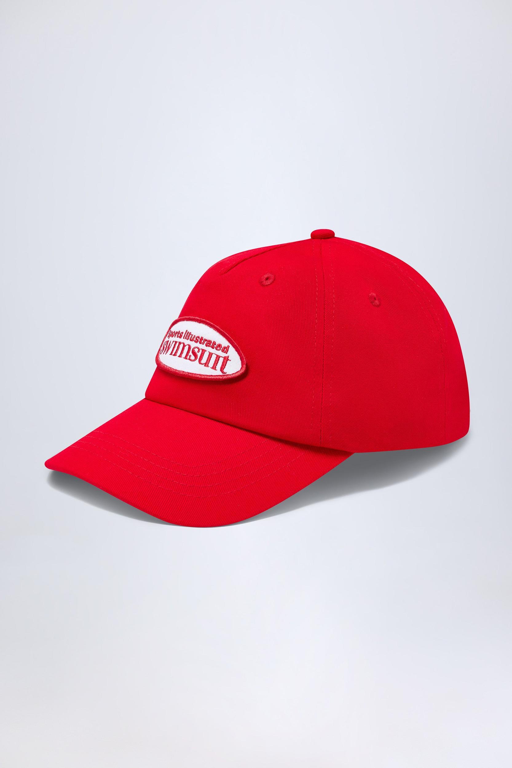 Logo Baseball Cap in Fiery Red Product Image