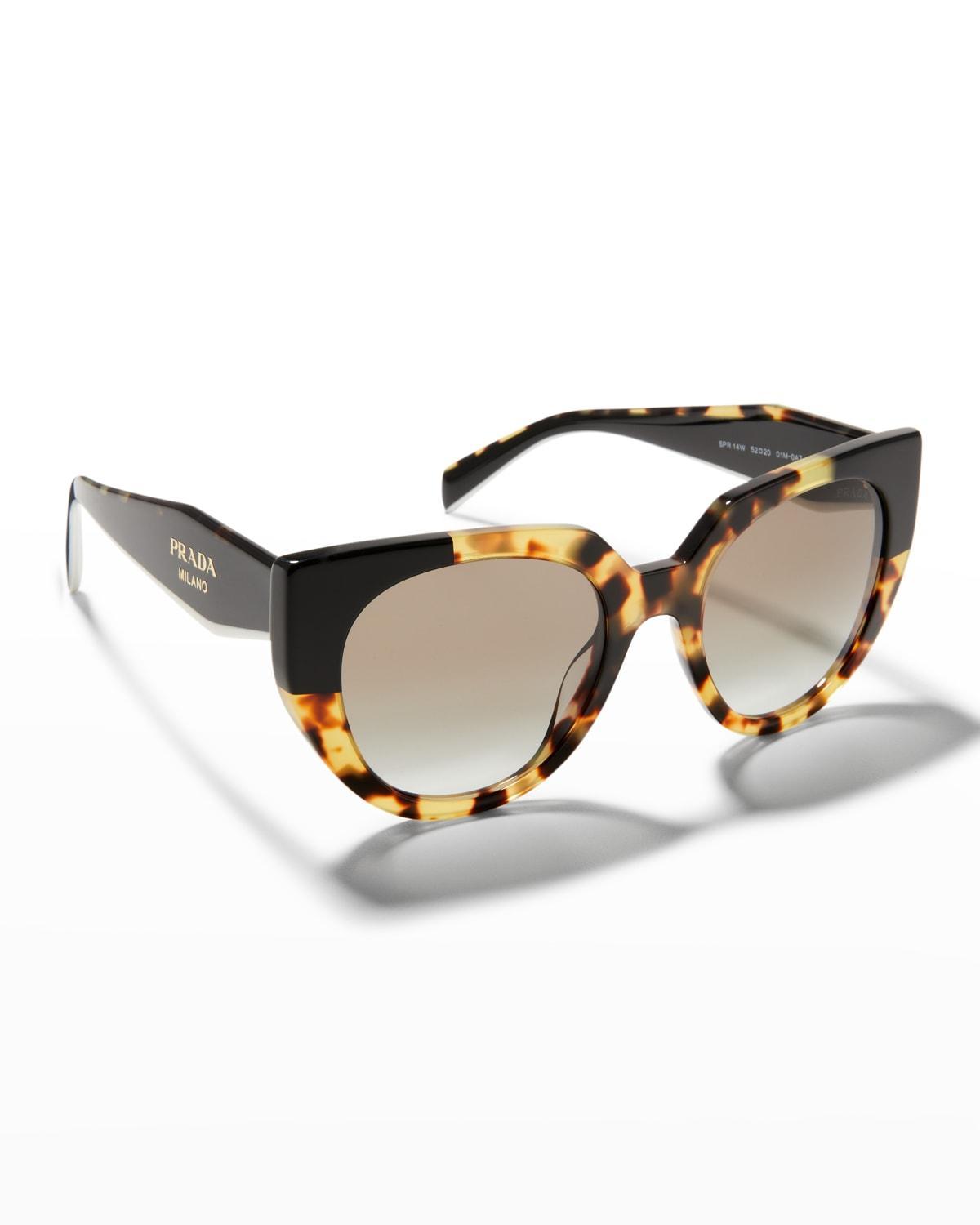 Prada Womens PR 14WS 52mm Tortoise Cat Eye Sunglasses Product Image
