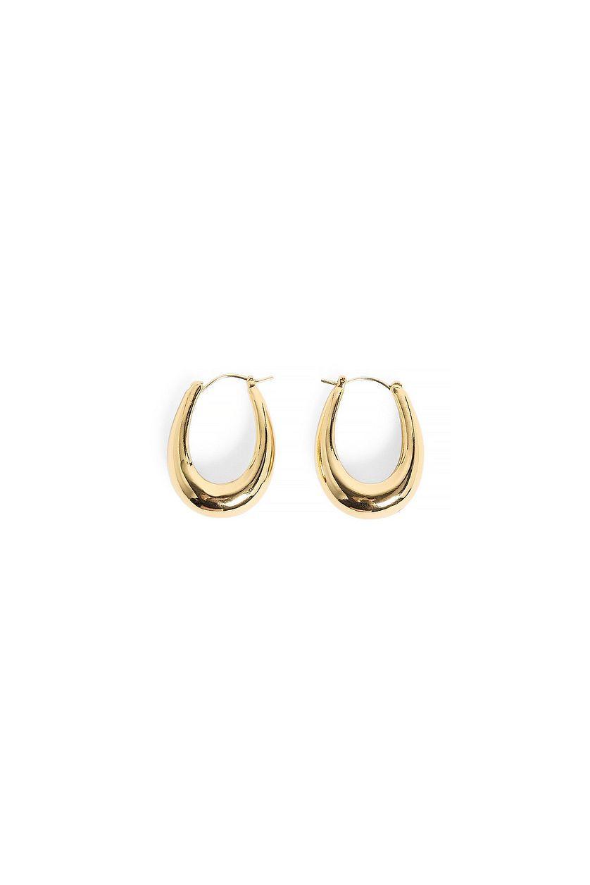 Gold Plated Hoop Earrings Product Image