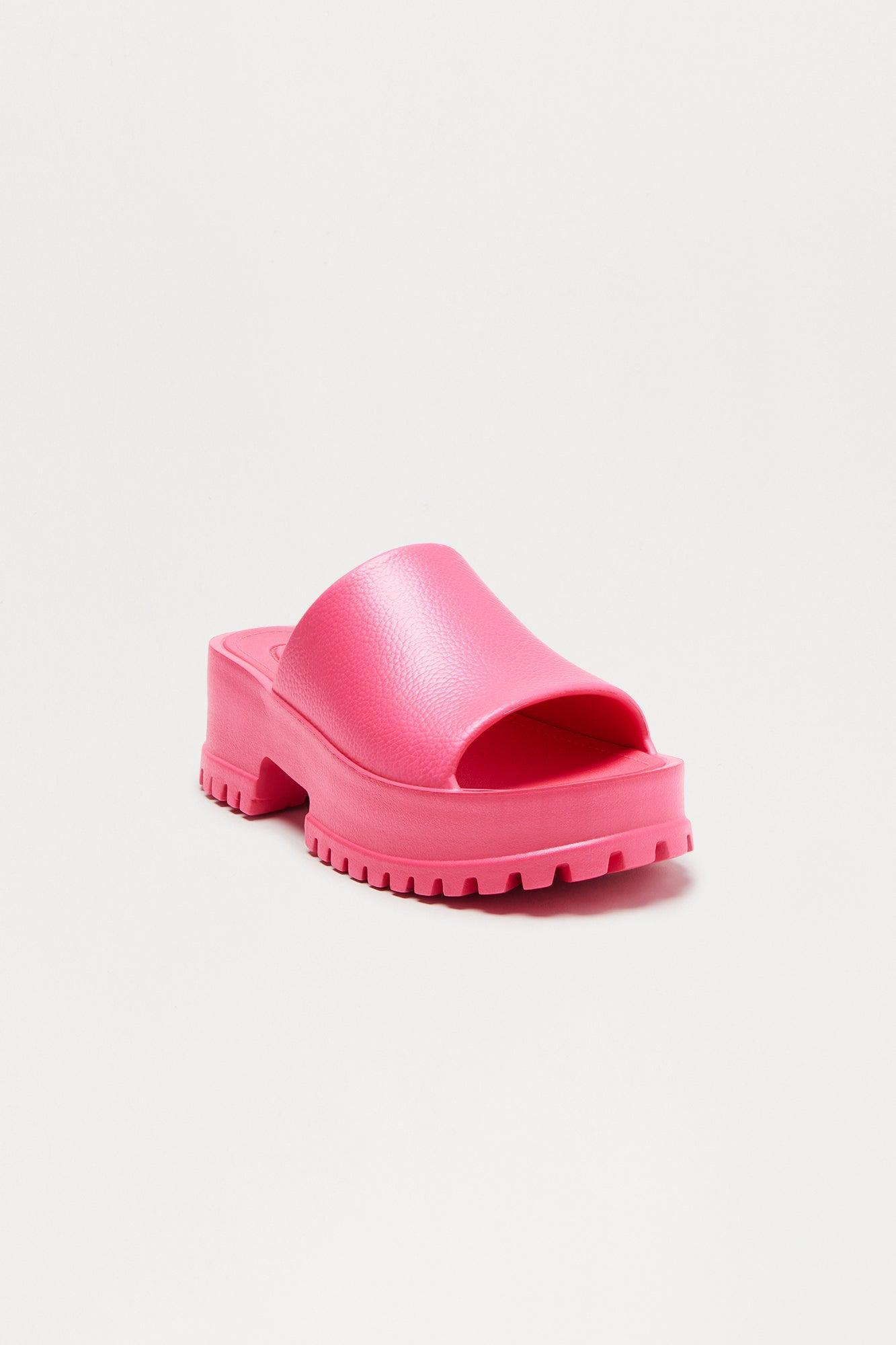 Benson Platform Mules - Hot Pink Female Product Image