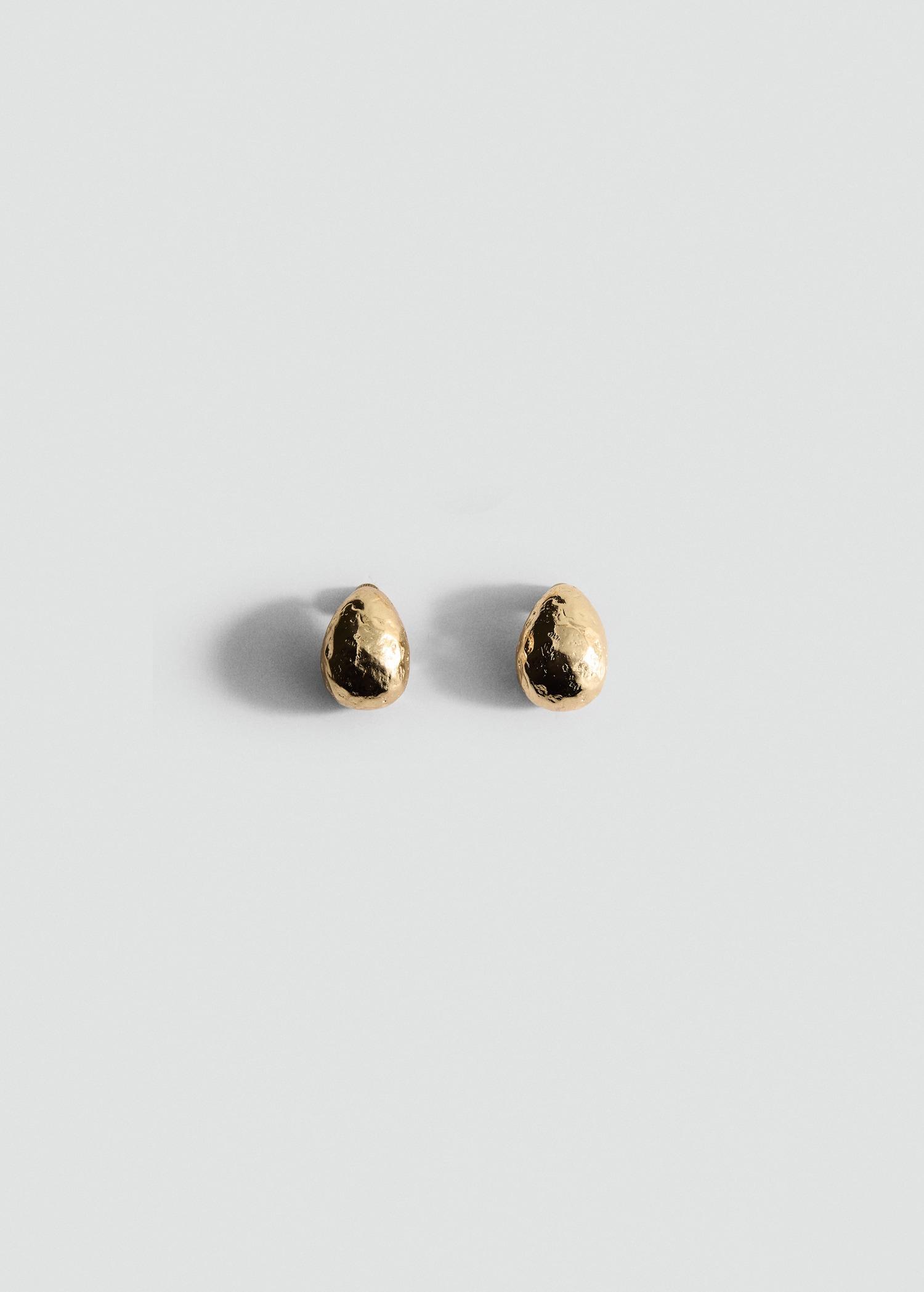 Textured drop earrings - Women | MANGO USA Product Image