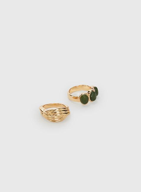 Everlong Ring Set Gold Product Image