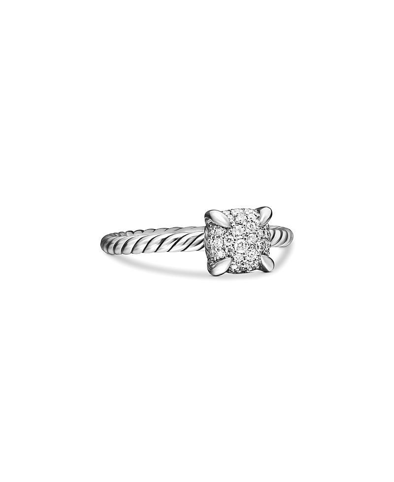 Womens Petite Chatelaine Ring with Full Pav Diamonds Product Image