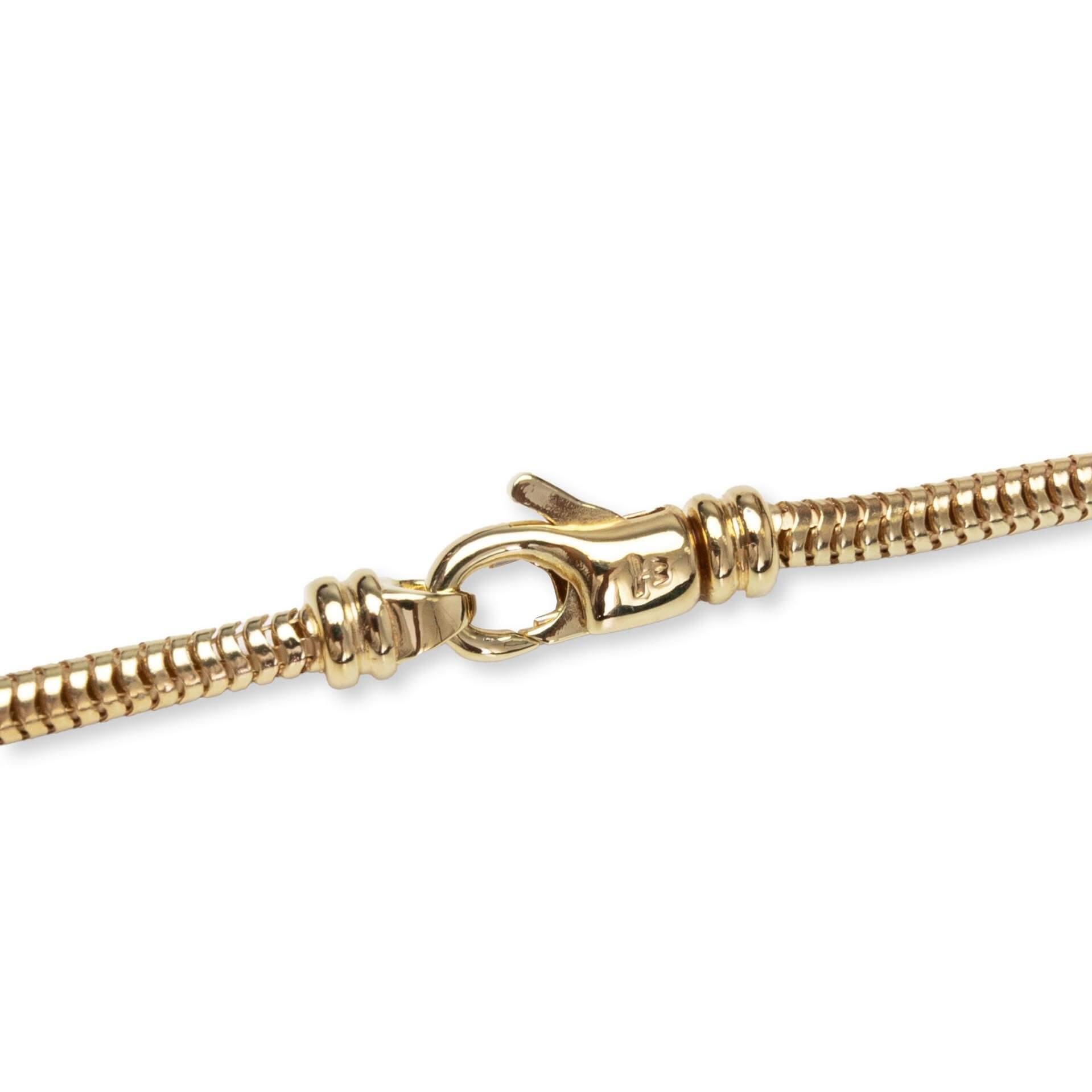 Snake Chain Gold - S925 Sterling Silver with 18K Gold Plating Male Product Image