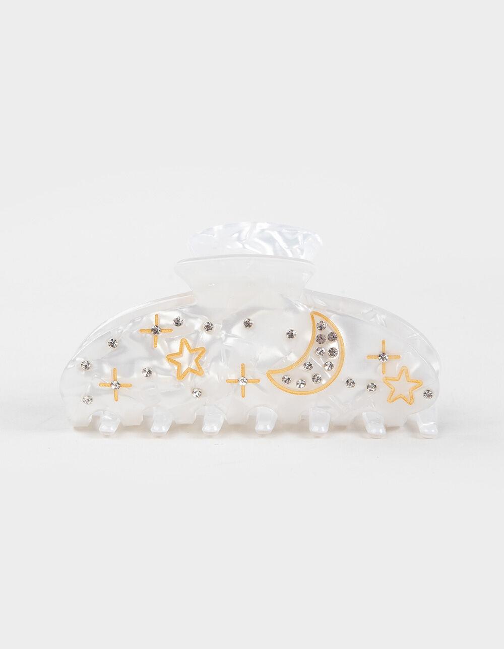 FULL TILT Celestial Mother Of Pearl Hair Clip - WHITE Product Image