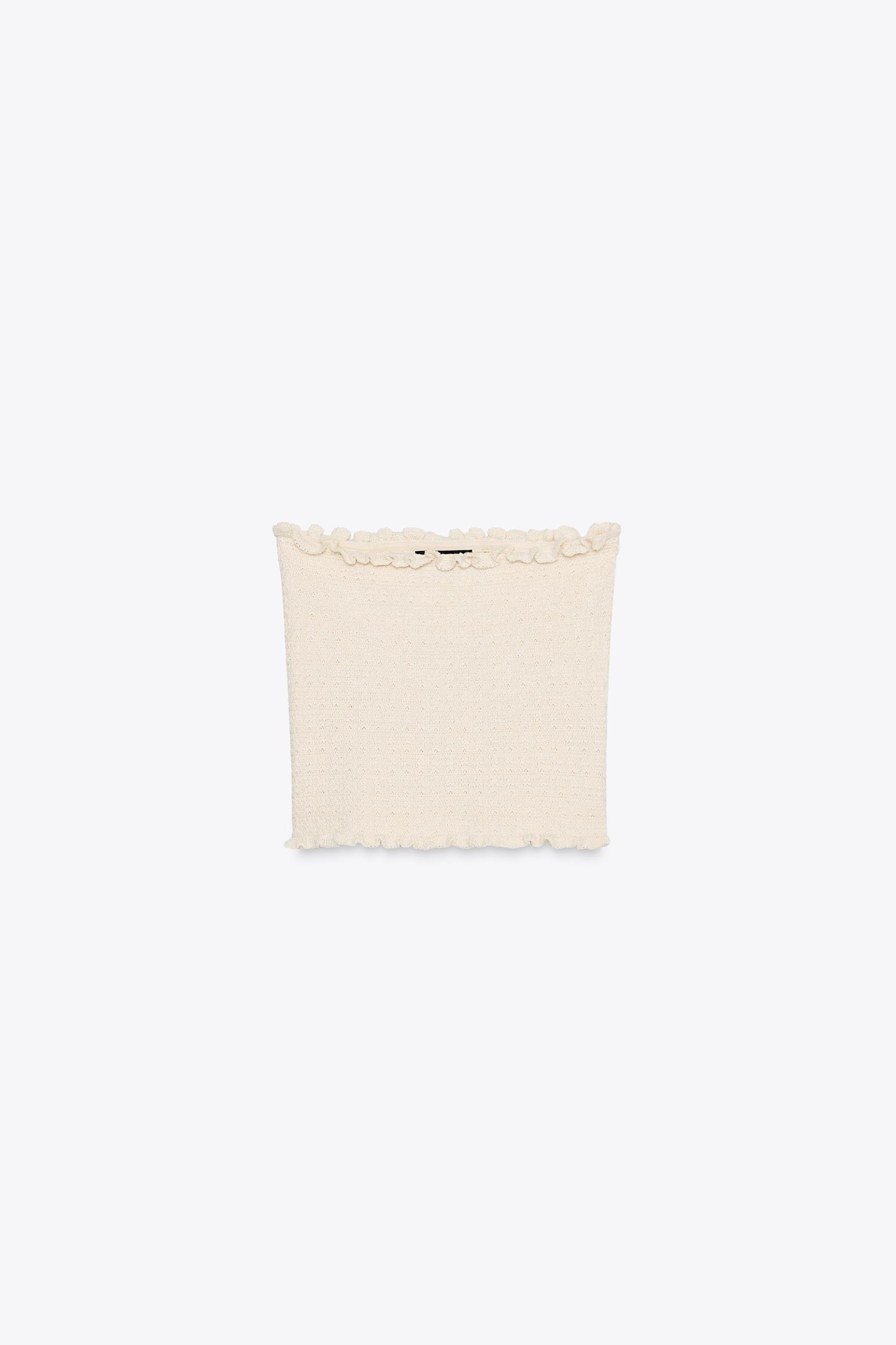 KNIT BANDEAU TOP Product Image